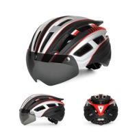 Cycling Helmet Man Women Road Mountain Bike Helmet Lens For Riding Bicycle Sports Skateboard Light Weight Bicycle Helmet Glass