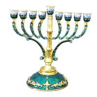 Candelabra Taper Candle Holder with 9 Arms Traditional Table Centrepiece 16.2x16.3cm Ornament for Festive Party Decor Durable