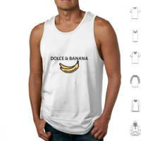 &amp; Banana Tank Tops Vest Sleeveless Banana Banana Bananas Yellow And Banana Funny Banana