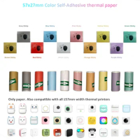 Color Sticker Mini Thermal Printer Paper Label Paper Sticker Photo Papers For PeriPage PAPERANG Poooli 57mm width Photo Printer
