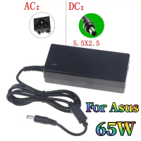 Penyesuai Pengecas Komputer Riba, 1 Keping, 19V 3.42A, 65W, 5.5 * 2.5mm, Untuk Acer Aspire 5315, 563