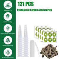 Hydroponic Garden Accessories Pod Kit 121pcs Hydroponics Garden Grow Systems Suitable For Various Plants Hydroponics Starter Kit