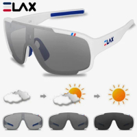 ELAX Brand New Men Women Mtb Photochromic Bicycle Eyewear New Cycling Glasses Bike Sun Goggles Sports Sunglasses