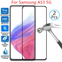 tempered glass case for samsung a53 5g cover on galaxy a 53 53a phone coque samsun samsumg sansung g