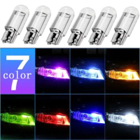 10Pcs T10 W5W LED Bulb WY5W 168 194 LED Car Interior Dome Lights Wedge Parking License Plate Lamp Auto 12V White Red Yellow Blue