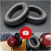 Sheepskin Ear Pads Foam Cushion For Fostex TR-X00 Purpleheart Headphone EarPad Real Leather Lambskin Ear Seals