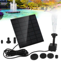 1.4W Mini Solar Fountain Pump Power Panel Kit Solar Panel Water Pump for Garden Pool Water Fountain Indoor Bird Bath Outdoor