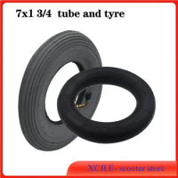 Thickened and Non-Slip 7x1 3/4Inner Tube Outer Tyre Pneumatic Tires for 7 Inch Electric Wheelchair Front Wheel Accessories