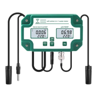Digital Wifi PH EC TDS SALT S.G.Temp Meter Water Quality Tester 6In1 Smart Monitor Tuya APP Control For Aquarium