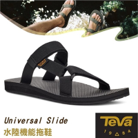 TEVA 男 Universal Slide 水陸機能拖鞋(含鞋袋).抗菌溯溪鞋.海灘鞋_黑色