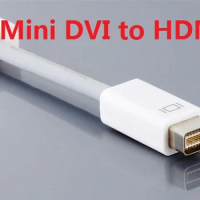 100PCS Mini DVI To HDMI cable male to Female M/F Video converter Adapter Cable Cord For Apple iMac Macbook Pro