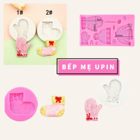Bếp Mẹ Upin Khuôn Silicon Đa Năng - Khuôn Vỉ Áo Mũ Len Bao Tay Len Tất Chân & Nhấn Đậu Bày Thôi Nôi