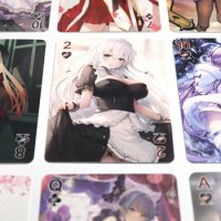Goddess Story Azur Lane Poker Cards Self Made Animation Game Two Dimension Kawaii Sexy Playing Cards Collection Gift Toys