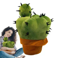 Cactus Pillow Soft Plush Cactus Shaped Cushion Toy Cactus Throw Pillow Lightweight Travel Pillows Headrest Cactus Plant