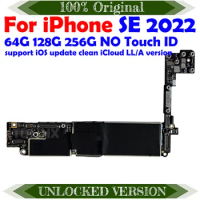 Motherboard For iPhone SE 2022 Clean iCloud 64gb Mainboard With system 256gb Logic Board 128gb Full Function Support Update