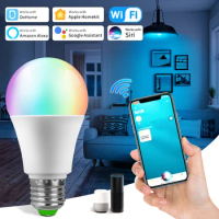 DoHome APP Smart WiFi Bulb HomeKit Siri Voice Control Alexa Lamp Google Home Intelligent Light E27 12W 85-265V Timer Function