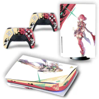 PS5 Skin Sticker Decal Cover for PlayStation 5 Console and 2 Controllers Vinyl PS5 Digital skin anime