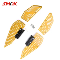 SMOK For Yamaha Xmax 250 300 400 2017 Footrest Pedal Motorcycle CNC Aluminum Alloy Front Rear Footboard Steps Foot Plate