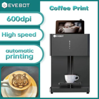 EVEBOT Coffee Machine Edible Food Grade Ink Cartridge 3D Printer Cake Latte Edible Inkjet Machine Photo Printer Coffee Printer