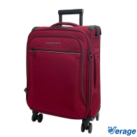 【Verage 維麗杰】19吋 托雷多系列布箱登機箱/布箱/布面行李箱/布面箱(波爾多紅)