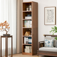 置物櫃 置物架 書架落地家用轉角客廳簡易置物架實木色書本收納架儲物靠墻小書