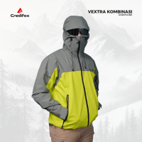 CREDIFOX Jaket Gorpcore Seri VEXTRA KOMBINASI Bahan Taslan Balon Full Seamsealed Waterproof - Gorpco
