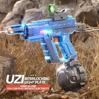 Variety Goods Shop Mainan Anak Tembak Tembakan Air Elektrik UZI Biru