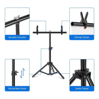 Selens Photography Backdrop Stand 150x200cm T-Shape Support System Stands For Photo Studio kits Background Tripod bracket 삼각대