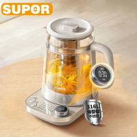 SUPOR Stirring Health Kettle 1.5L Electric Kettle Multifunctional Borosilicate Glass Kettle Smart Real-time Temperature Display