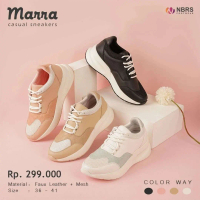 NIBRAS Sepatu Wanita Marra Sneakers Modis untuk segala Acara