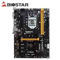 B250 BTC BIOSTAR TB250-BTC LGA1151 Motherboards 6PCIE LGA 1151 DDR4 32G ATX BTC Mining Motherboard