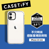 【Casetify】iPhone 12 mini 耐衝擊保護殼-透明(Casetify)