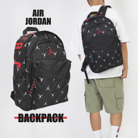 Nike 包包 Jordan 男女款 黑 飛人 滿版 後背包 大容量 雙肩包 書包 大收納 筆電包 JD2133032GS-006