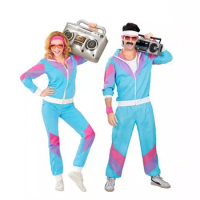 70s Retro Rock Outfit Disco School Uniform Opera Stage Performance Cosplay Game Costume