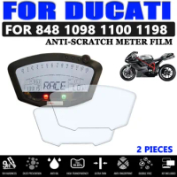 For DUCATI 848 For DUCATI 1098 For DUCATI 1198 Motorcycle Accessories Cluster Scratch Protection Film Screen Protector