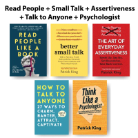 1 Set of Patrick King Books (5cps) - Read People + Small Talk + Assertiveness + Talk to Anyone + Psy