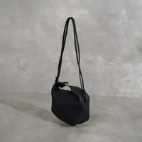 Tas POLENE BERI TEXTURE LEATHER BLACK SHOULDER BAG 100% ORIGINAL 20X14X8CM