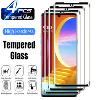 2/4Pcs HD Full Cover Curved Tempered Glass For LG Velvet 5G Wing 5G Screen Protector Protective Glass Film
