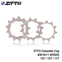 ZTTO Bicycle Parts MTB Road Bike Bicycle Cassette Cog 8 9 10 11 Speed 11T 12T 13T Freewheel Parts for ZTTO K7 Cassette 1pcs