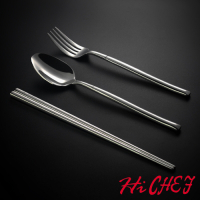 掌廚 HiCHEF 316不繡鋼 餐具3入組(筷 叉 匙)