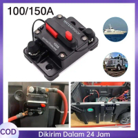 Dc 12v-48v Circuit Breaker Fuse Reset 100/150a Circuit Breaker Untuk Car/Boat/Audio Mobil Dc 12v-48v