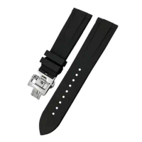 FKMBD FKM WatchBand 19mm 20mm 21mm 22mm For Vacheron Constantin Colorful Soft Fluorine Rubber Watch Strap Butterfly Clasp