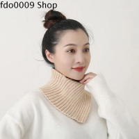 FDO0009 อุปกรณ์เสริมผ้าคลุมคอสำหรับผู้หญิง แบบถอดออกได้ ลุคไม่เป็นระเบียบ สีพื้นพันแบบหรู สำหรับผู้ห