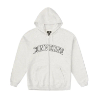 【CONVERSE】Retro Chuck Fz Hood Retro 男款 灰色 復古 拉鍊 連帽 外套 10027083-A04