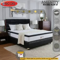 Escon Amenity Springbed Double Pillowtop – Kasur Spring Bed Full Set 100 x 200