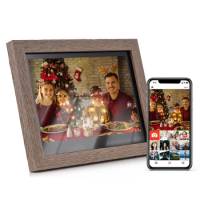 Andoer 10.1 Inch WiFi Digital Photo Frame Cloud Digital Picture Frame 1280*800 IPS Touch Screen 16GB Storage Share Photo via APP