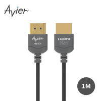 【Avier】 Fit! 極細 超高清 HDMI 影音傳輸線 1M