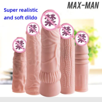 Really Dildoo For Woman Realistic Dildo Blowjob Strap On Dildo For Woman Can Applied To Any Tool Massage Machine Goods For Sex