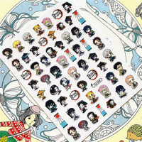 TSC-210 Japanese hot blood anime 3D Back glue Nail Art Stickers Decals Sliders Nail ornament decoration