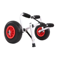 Foldable Kayak Trolley Canoe Dolly Tote Carrier Transport Portable Trailer Cart Removable Wheel Rowing Boat Kayak Accessories